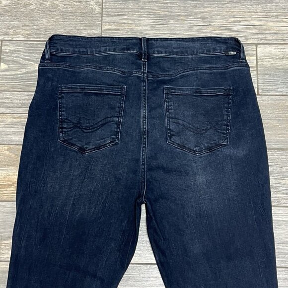 Rebel Wilson X Angels 18W The Icon High Rise Super Skinny Jean Zipper Ankle Dark - Picture 5 of 16